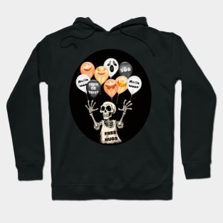 Cute Halloween Skeleton Halloween Balloons Cute Halloween Gifts Hoodie